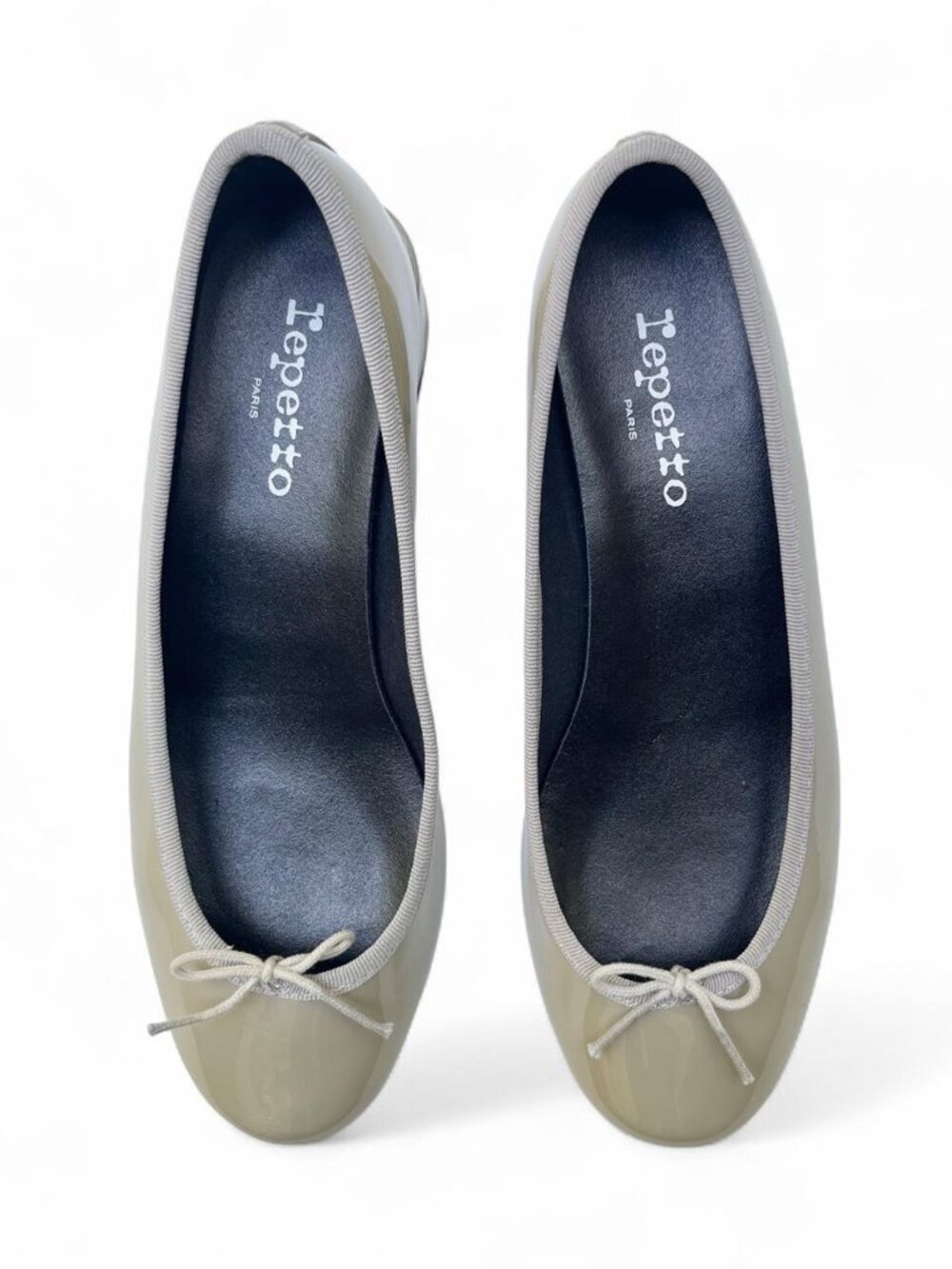 Repetto Camille Patent Leather Ballet Flats in Green - Size 40 EU/9 US